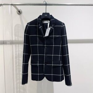 🚩steal Authentic Dior Navy Checkered Blazer